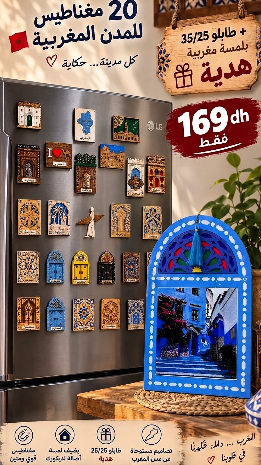 5، 10، 15 ولا 20 مغناطيس ديال المدن المغربية — من 49 درهم