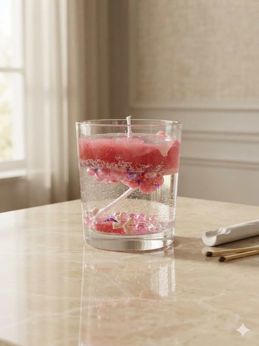 Transparent Gel Decorative Candle