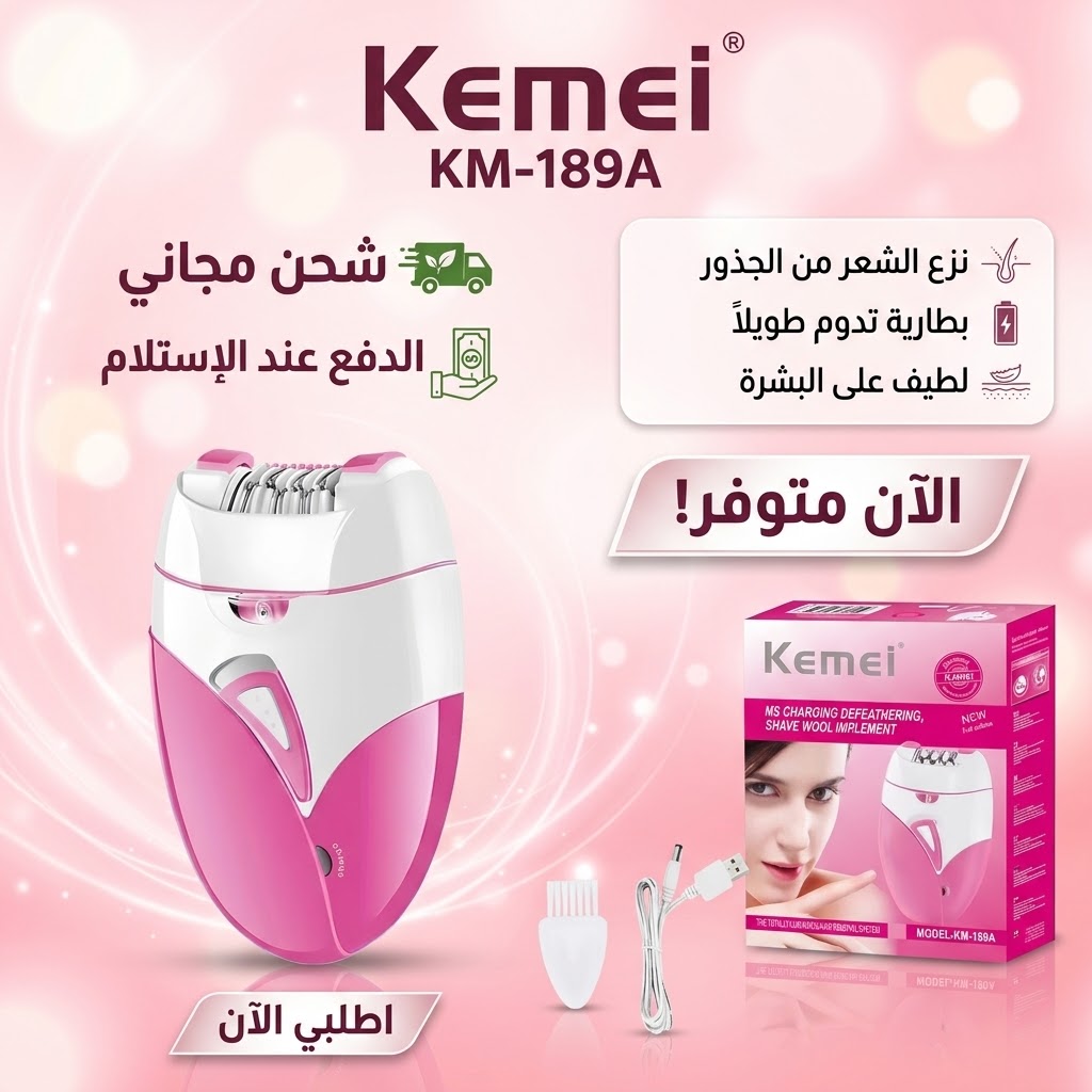 Épilateur Électrique Kemei KM-189A 150 g