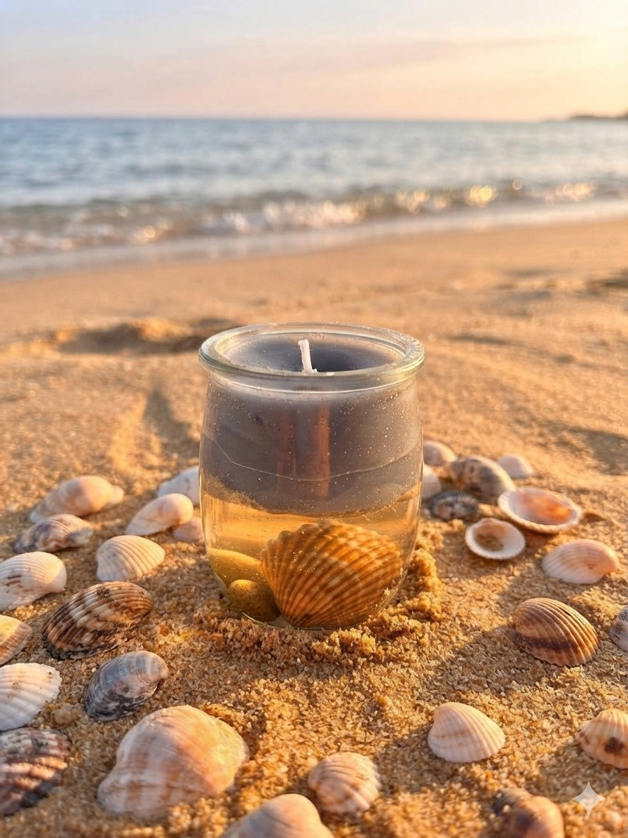 Decorative Shell Gel Candle