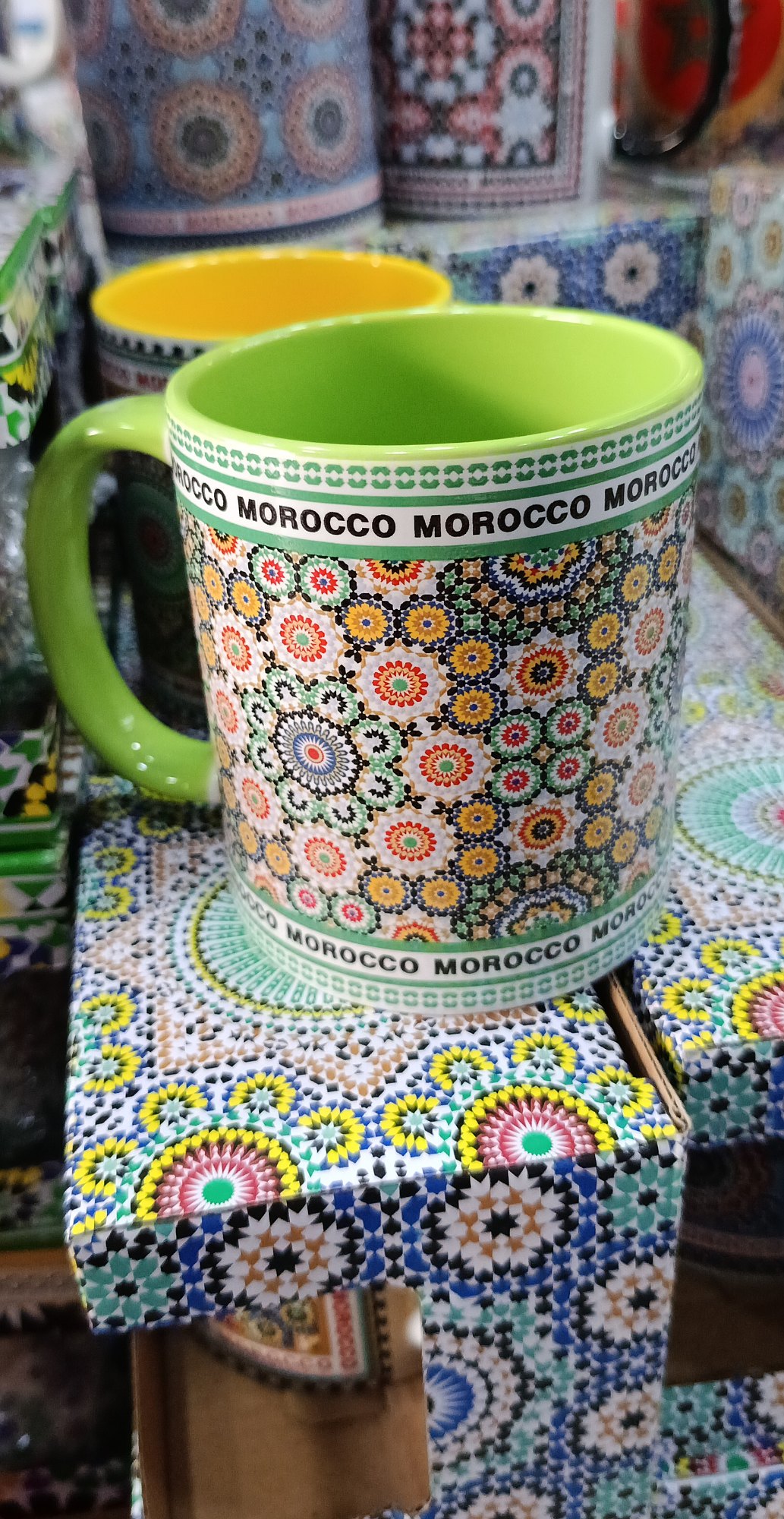 Mug Marocain en Céramique Motifs Géométriques