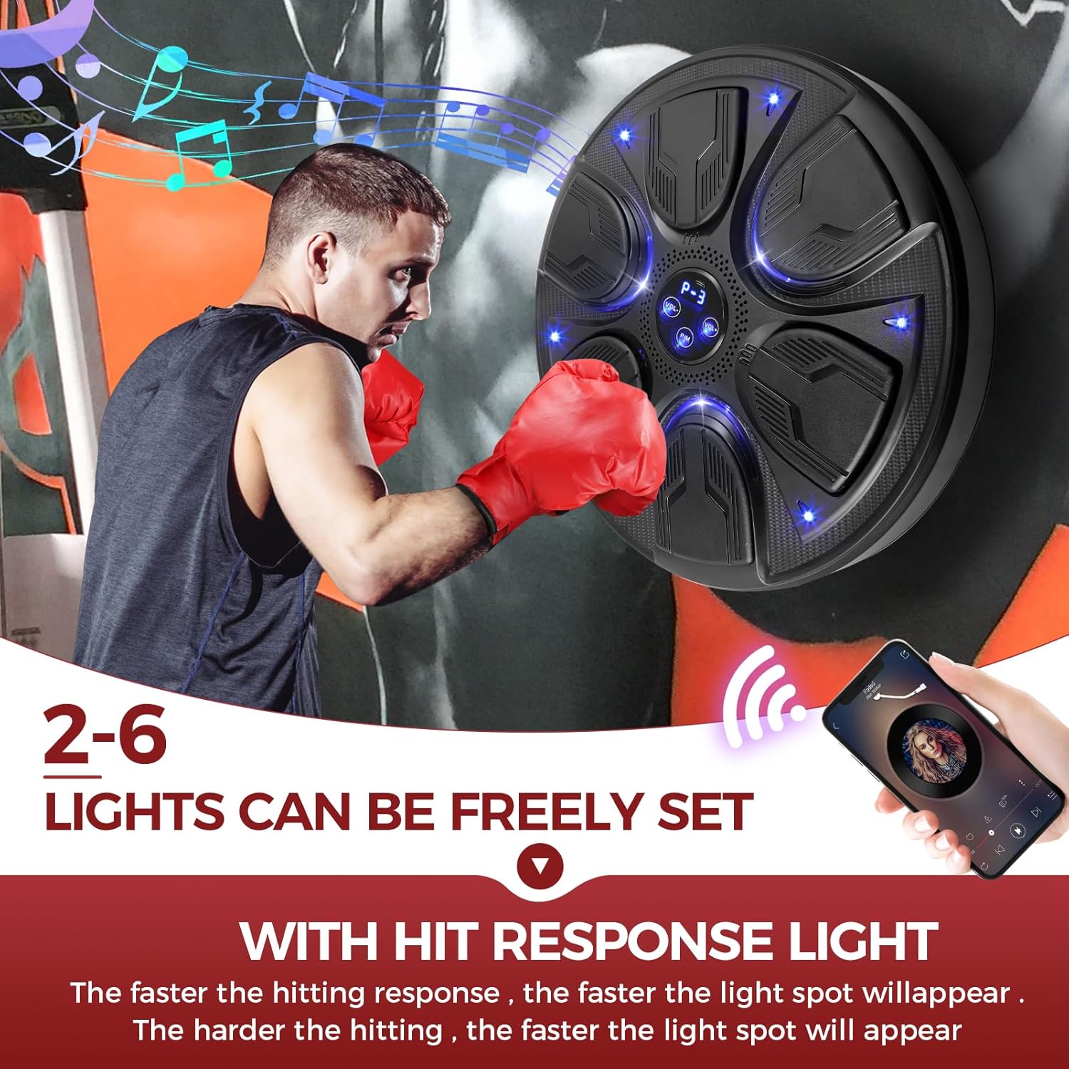 Music Bluetooth Wall Boxing Target