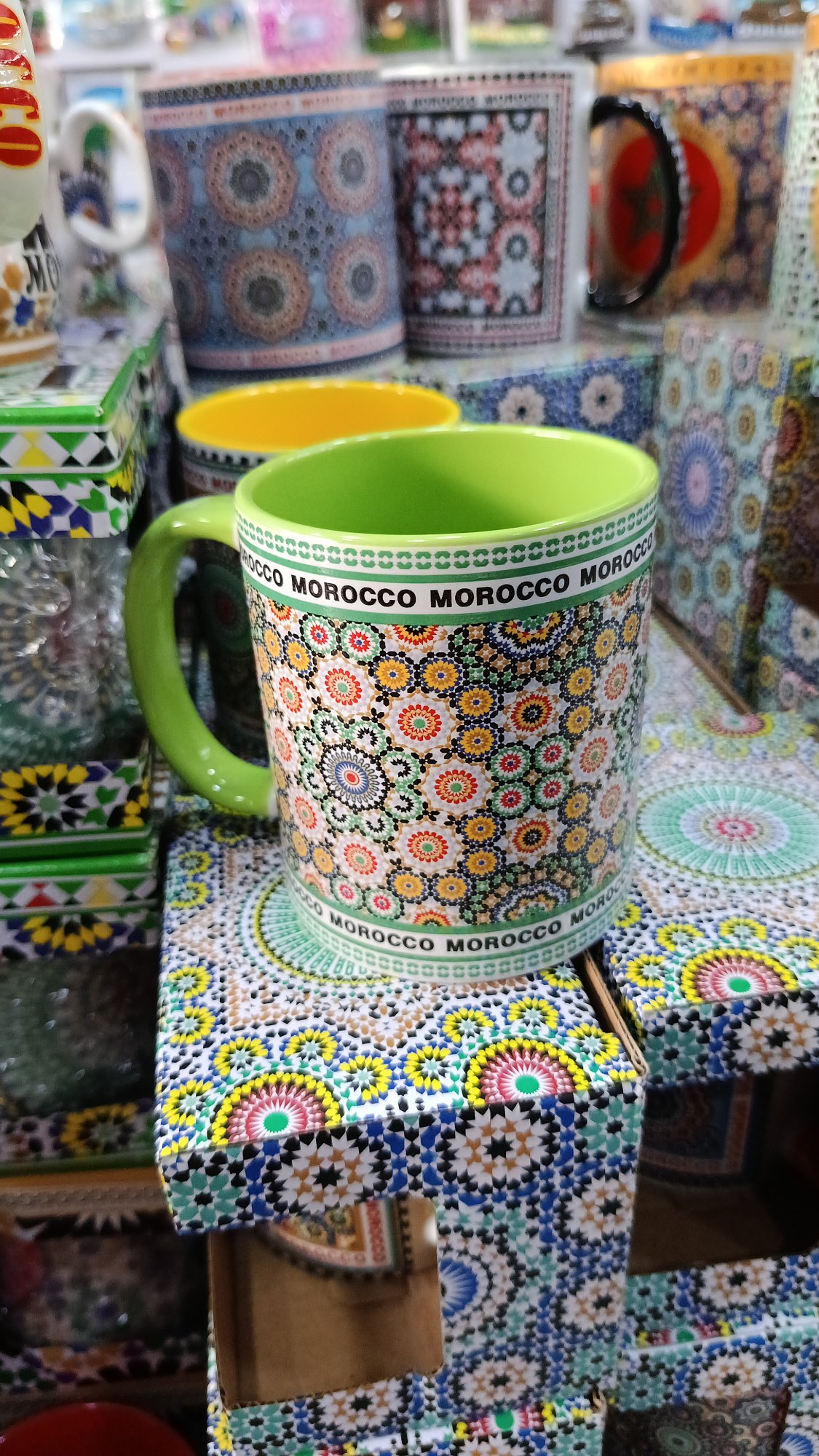 Mug motif marocain vert