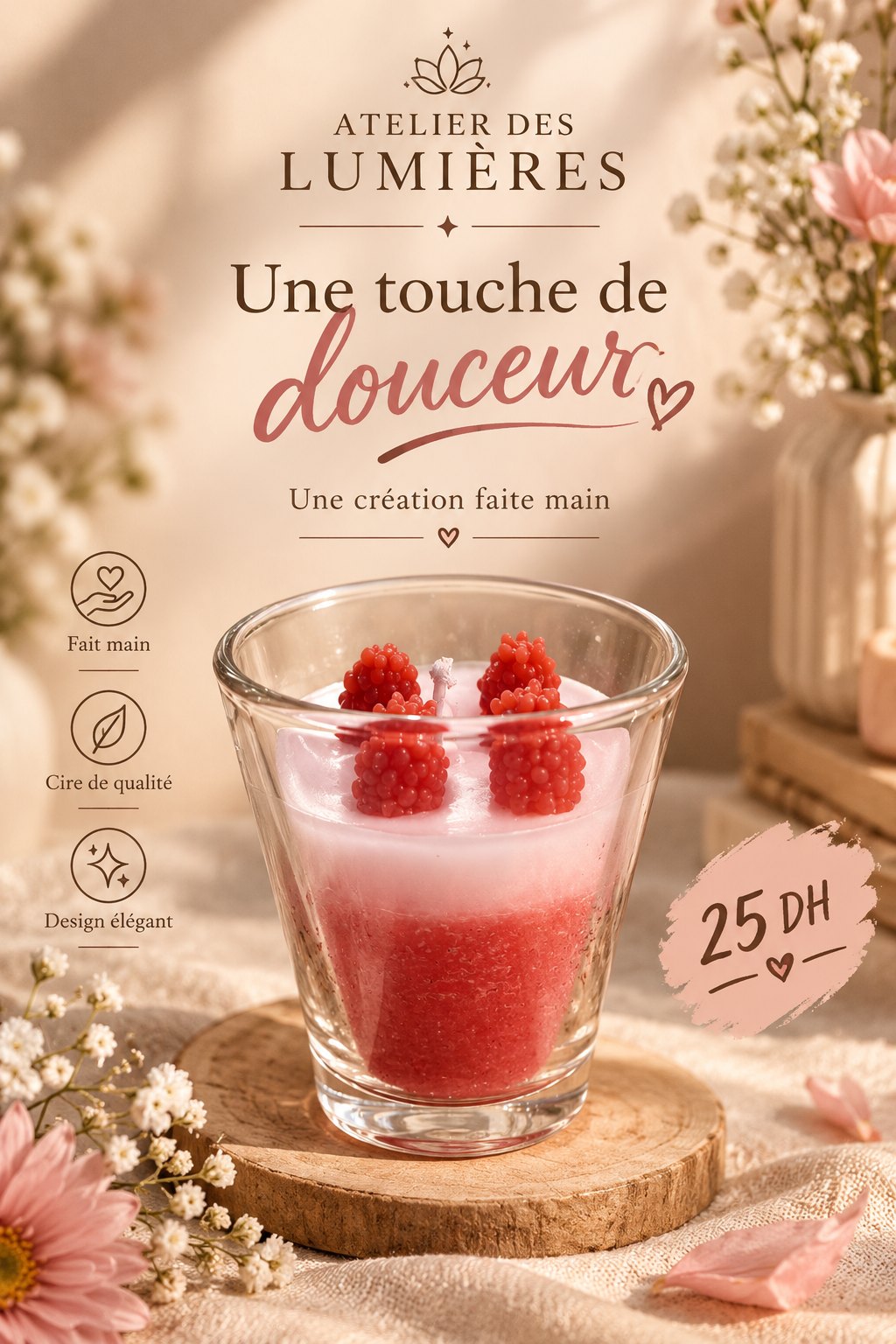 شمعة معطرة بالتوت