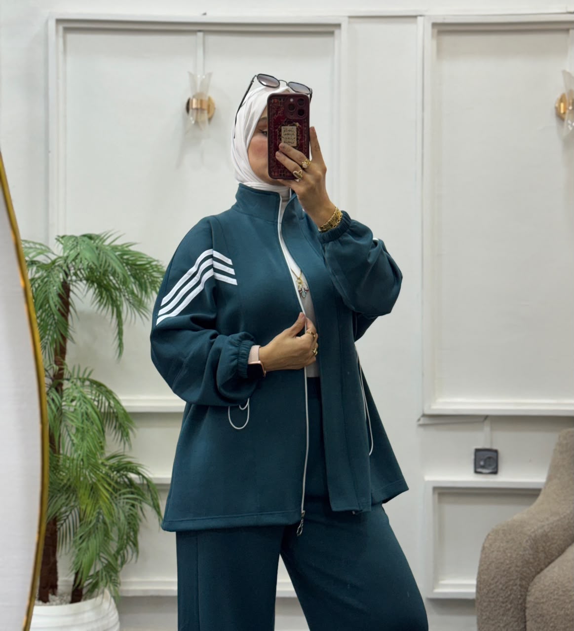 Ensemble veste zippée et pantalon