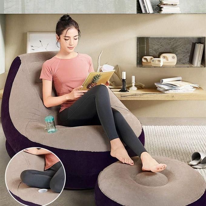Inflatable Lazy Sofa with Footrest