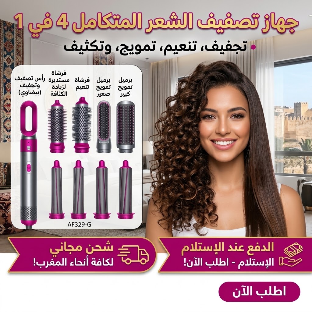 جهاز تصفيف الشعر المتكامل 4 في 1