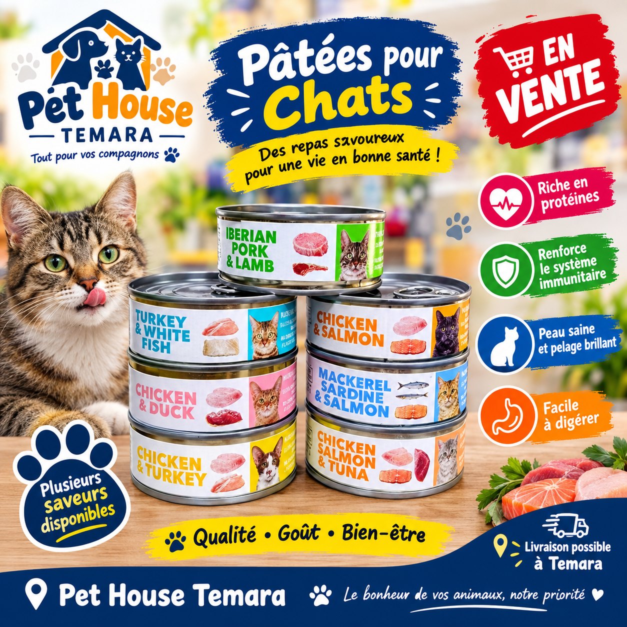 Pâtées pour chats