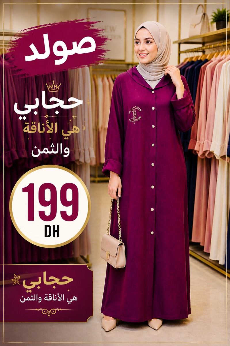 Robe longue à capuche violette