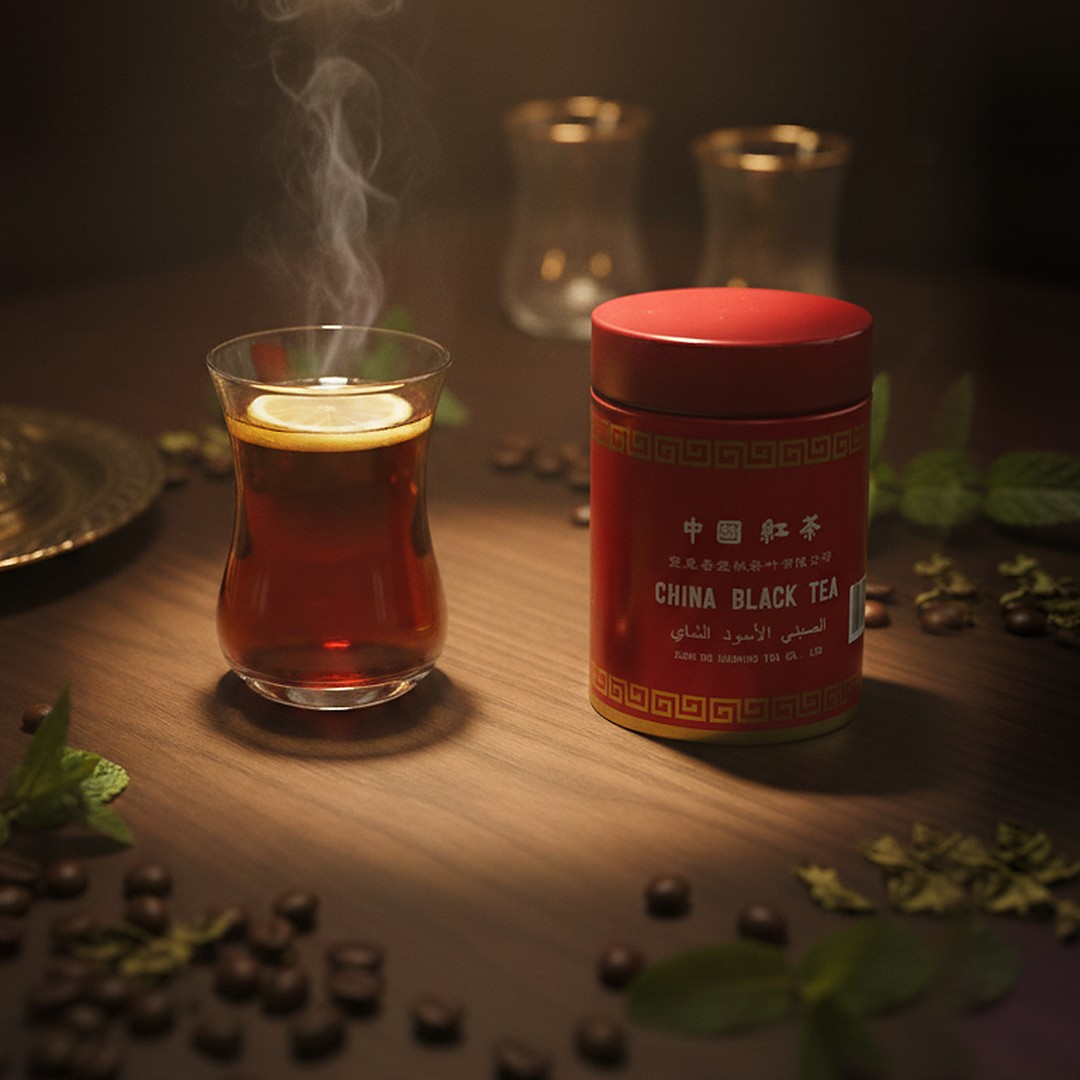 Thé noir de Chine en boîte