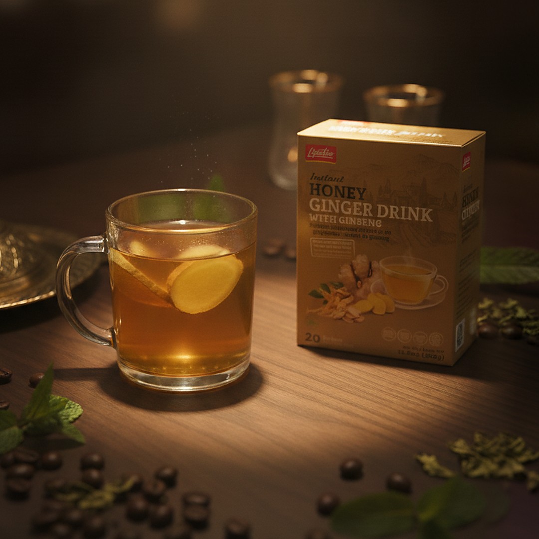Boisson Instantanée Miel Gingembre Ginseng