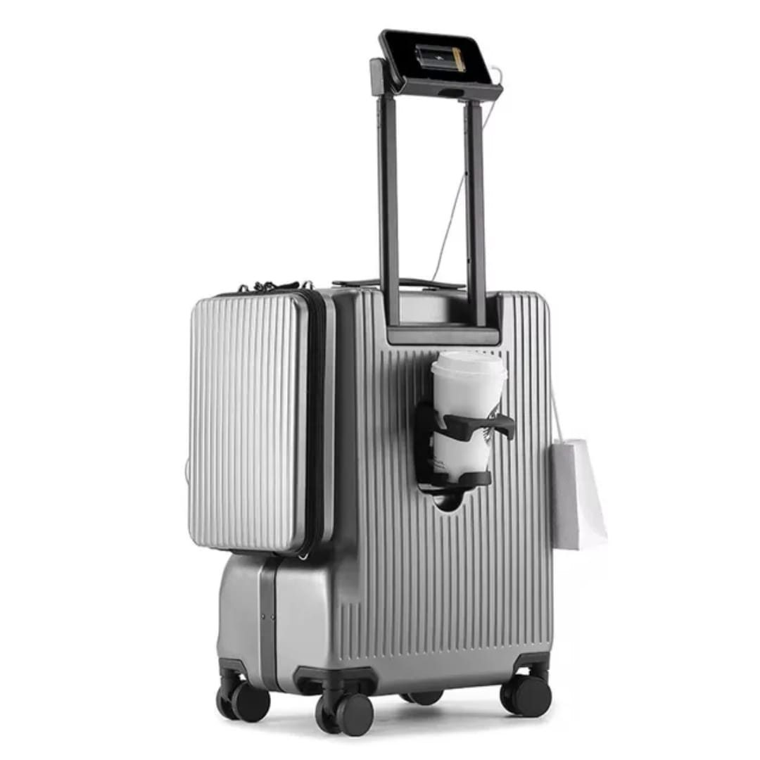 Valise Trolley Multifonction avec Porte-Gobelet