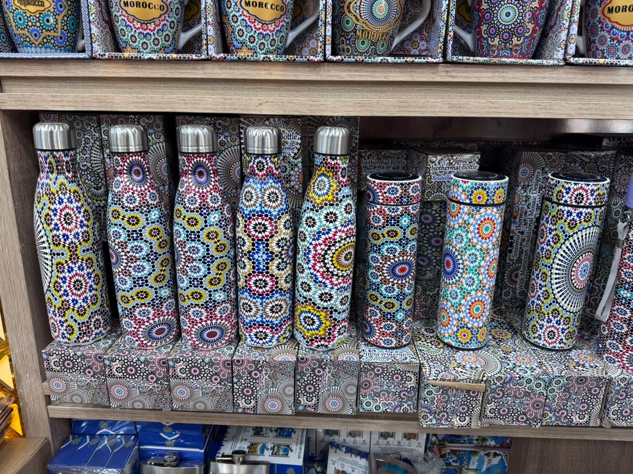 Gourde isotherme marocaine motifs mosaïque